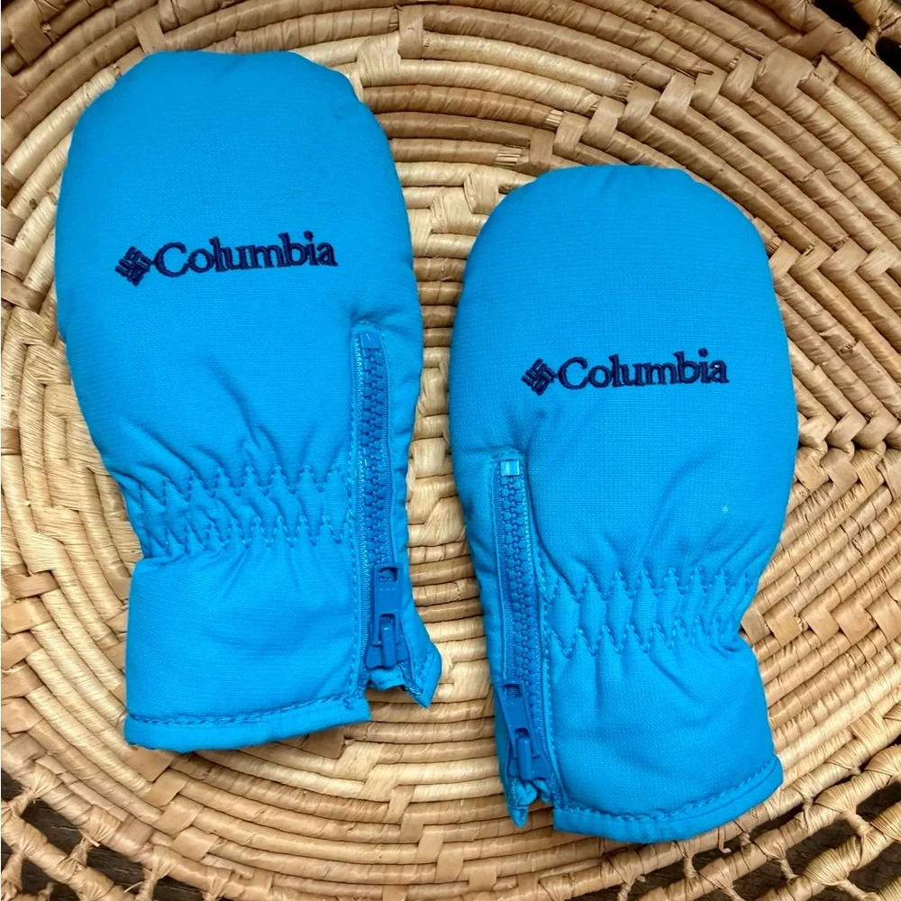 Columbia Blue Chippewa Mitten Gloves Size Infant